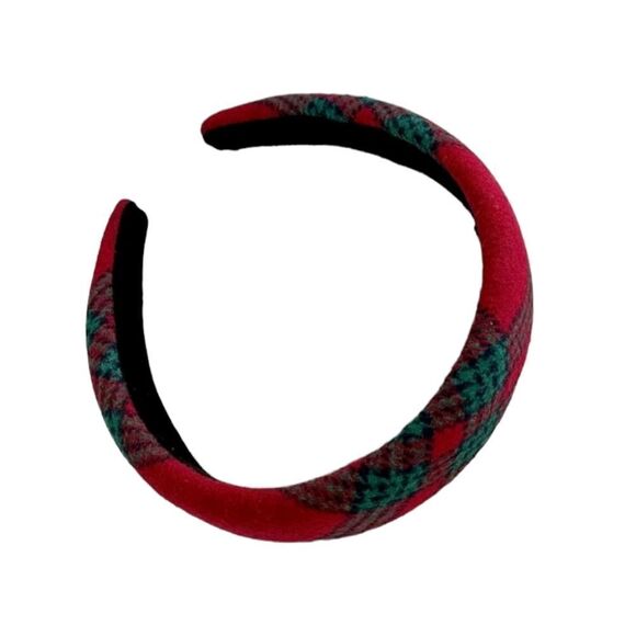 Red Plaid Headband  - Picture 3 of 4
